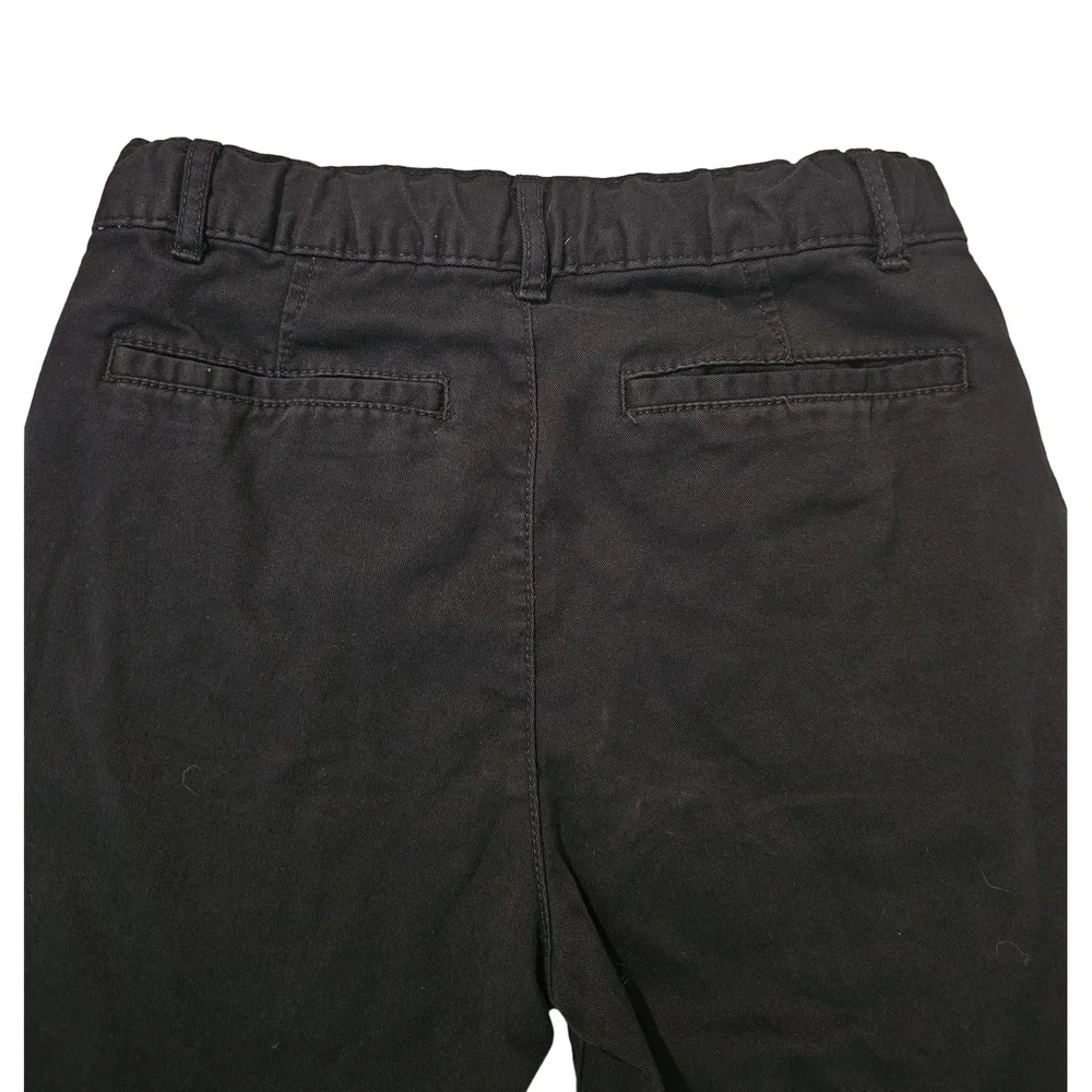 THE CHILDRENS PLACE Black Chino Bermuda Adjustable Waistband Shorts Boys Size 10